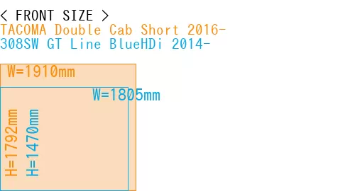 #TACOMA Double Cab Short 2016- + 308SW GT Line BlueHDi 2014-